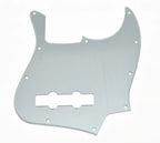 10-Hole Jazz Bass Pickguard (4-String) - Acrylic Silver Mirror - Ploutone