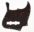 10-Hole Jazz Bass Pickguard (4-String) - 4-Ply Brown Tortoise - Ploutone