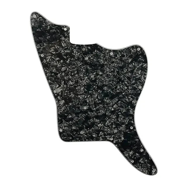 Jazzmaster Pickguard Blank 13-Hole - 4-Ply Black Pearl Pickguards from Ploutone