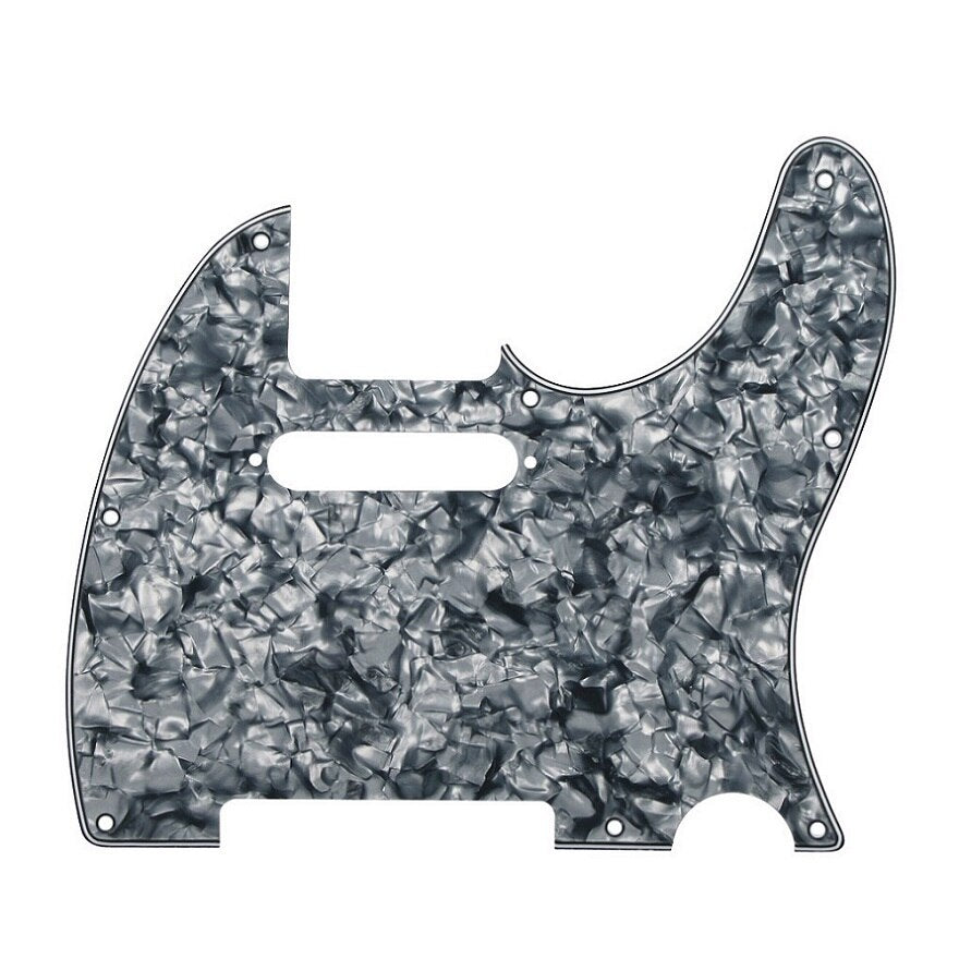 Telecaster Pickguard - 4-Ply Grey Pearl - 8-Hole Default Title - Ploutone