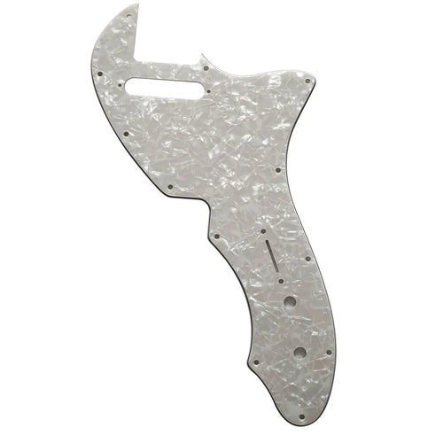 69' Telecaster Thinline Reissue Pickguard – 20+ Colors 4-Ply White Pearl - Ploutone