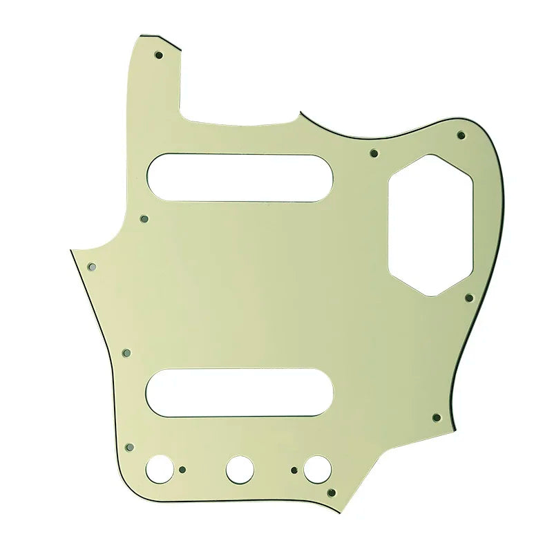 10-Hole SS Jaguar Pickguard for MIJ Fender - 20+ Colors  from Ploutone