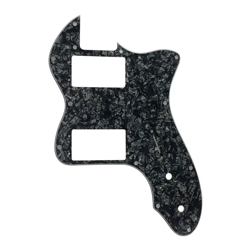 72' Thinline Telecaster Pickguard – 20+ Colors 4-Ply Black Pearl - Ploutone