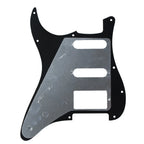 11-Hole HSS Strat Pickguard - 3-Ply White - Ploutone