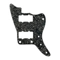 Jazzmaster HH Pickguard (No Upper Controls) - 4-Ply Black Pearl - Ploutone