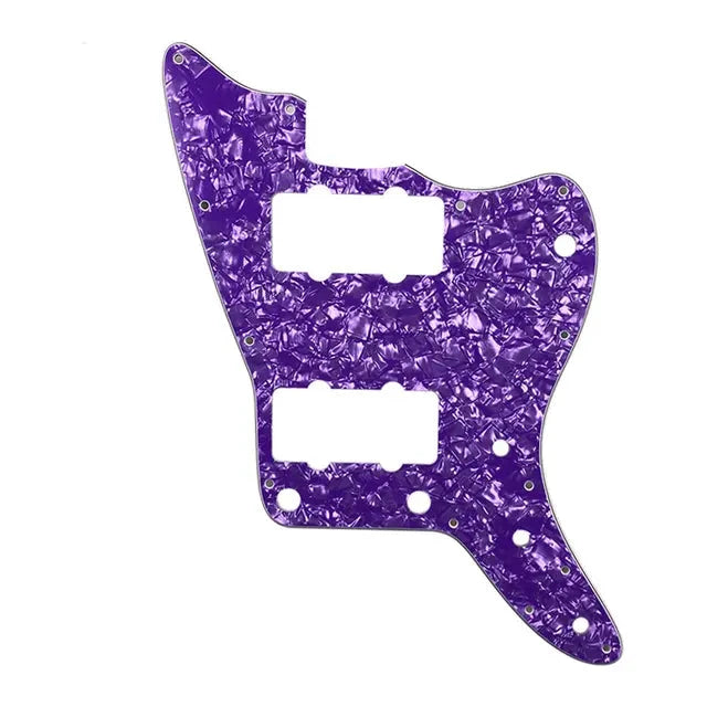 Jazzmaster HH Pickguard (No Upper Controls) - 4-Ply Purple Pearl - Ploutone