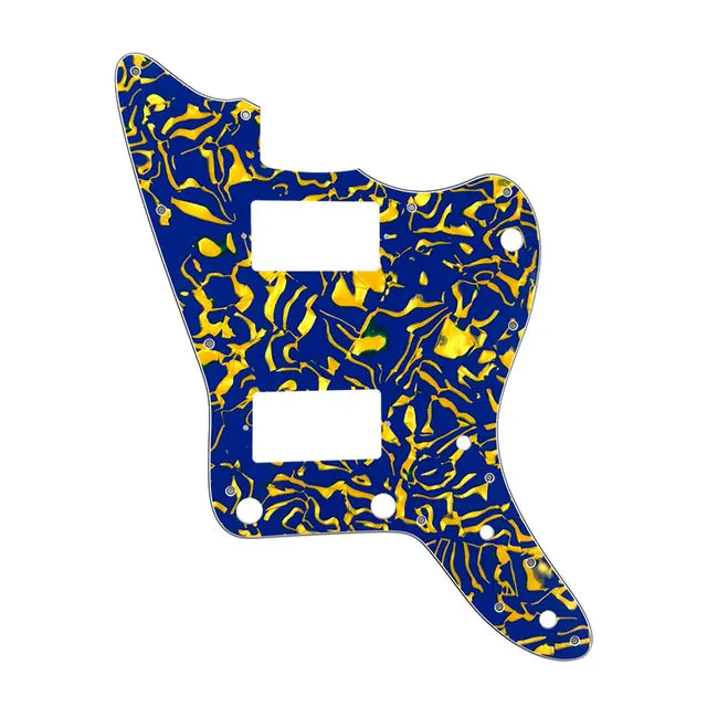 MIJ Jazzmaster PAF Pickguard (No Upper Controls) - Blue Pearl Shell - Ploutone