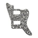 MIJ Jazzmaster PAF Pickguard (No Upper Controls) - White Pearl Shell - Ploutone