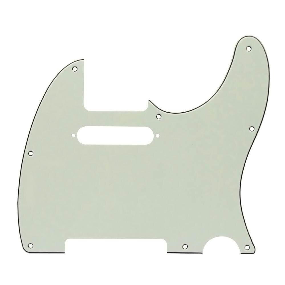 8-Hole Telecaster Pickguard - 20+ Colors 3-Ply Ivory - Ploutone