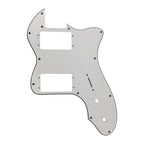 72' Thinline Telecaster Pickguard – 20+ Colors 3-Ply White - Ploutone