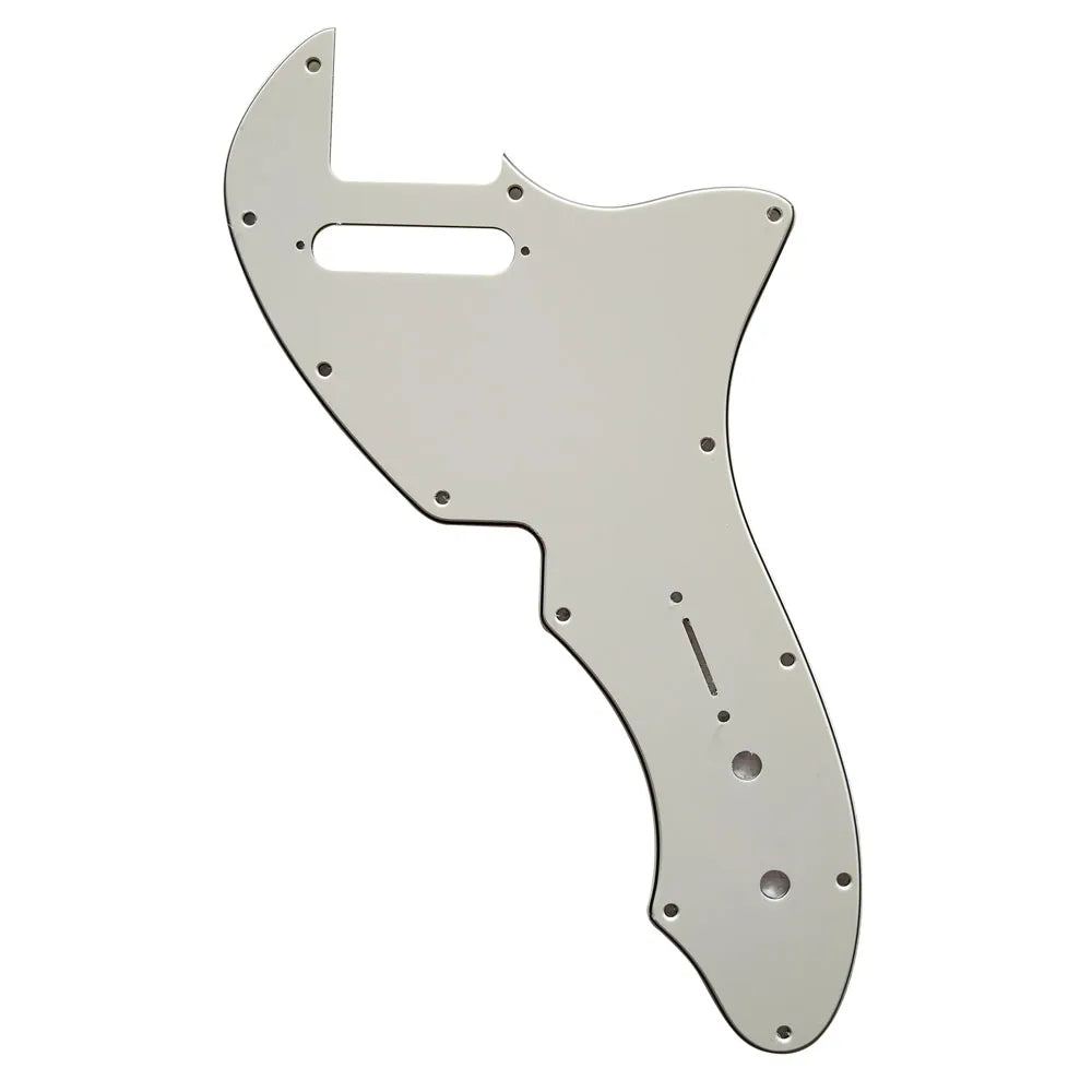 69' Telecaster Thinline Reissue Pickguard – 20+ Colors 3-Ply White - Ploutone