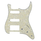 11-Hole HSS Strat Pickguard - Multiple Colors 4-Ply Aged Pearl - Ploutone