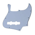 10-Hole Jazz Bass Pickguard (4-String) - 3-Ply White - Ploutone