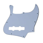 10-Hole Jazz Bass Pickguard (4-String) - 3-Ply White - Ploutone
