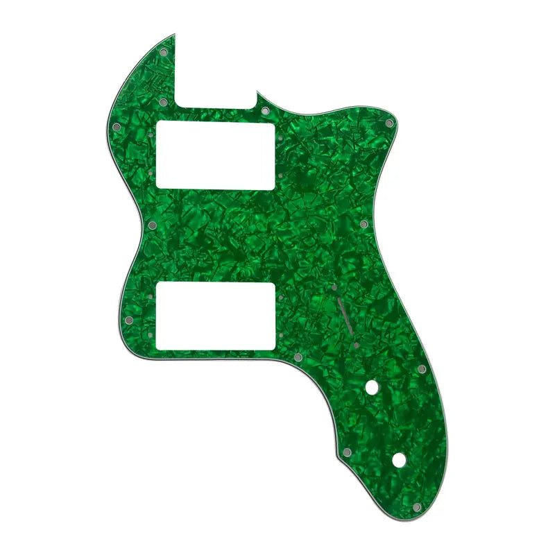 72' Thinline Telecaster Pickguard - 4-Ply Green Pearl Pickguards from Ploutone