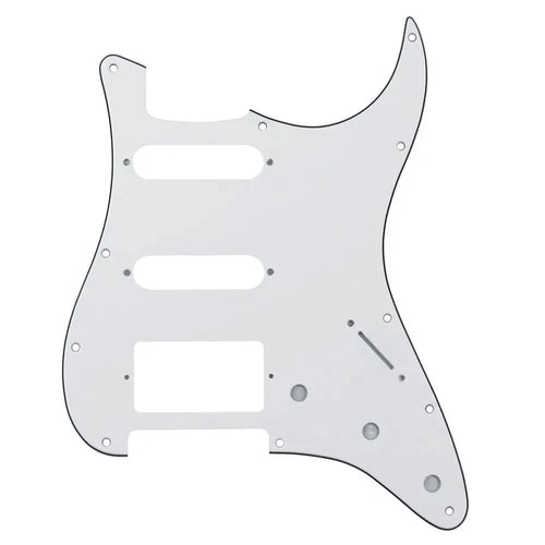11-Hole HSS Strat Pickguard - 3-Ply White Default Title - Ploutone