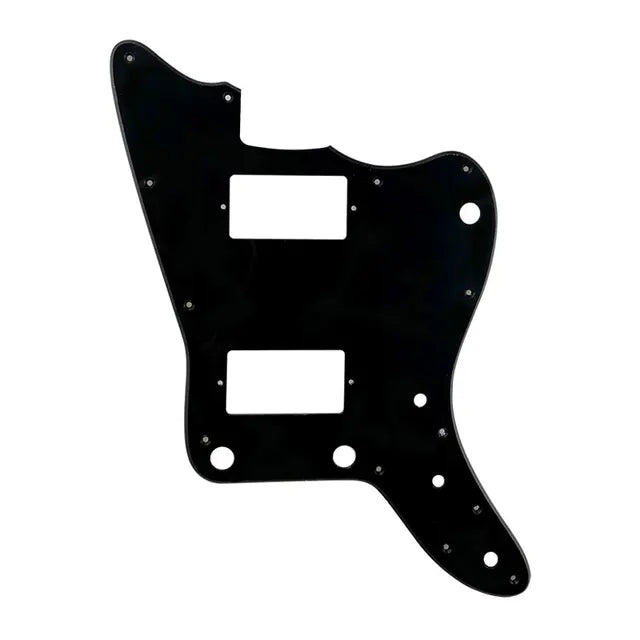 MIJ Jazzmaster PAF Pickguard (No Upper Controls) - 1-Ply Black Pickguards from Ploutone