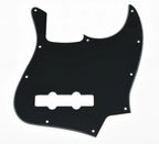 10-Hole Jazz Bass Pickguard (4-String) - 3-Ply Black - Ploutone