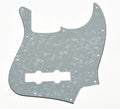 10-Hole Jazz Bass Pickguard (4-String) - White Pearl - Ploutone