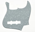 10-Hole Jazz Bass Pickguard (4-String) - White Pearl - Ploutone