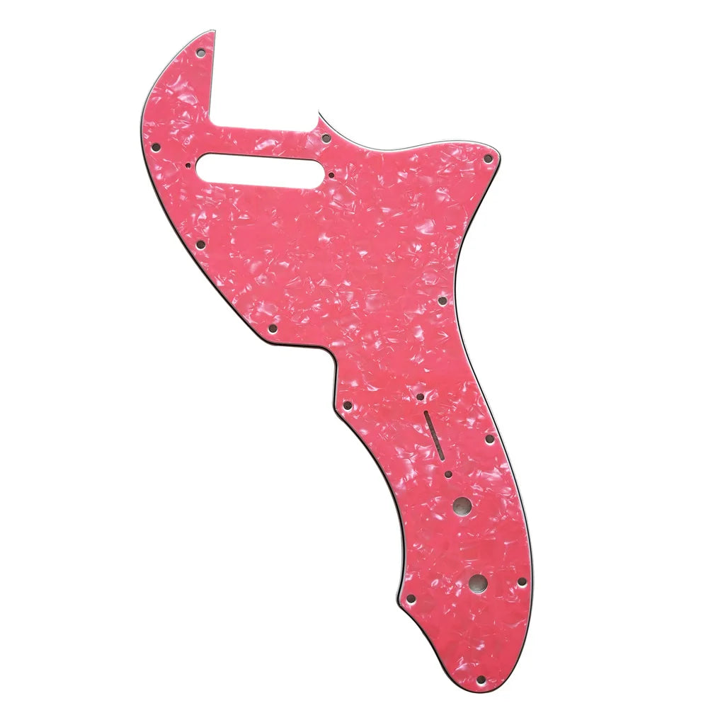 69 Telecaster Thinline Reissue Pickguard - 4-Ply Pink Pearl Pickguards from Ploutone