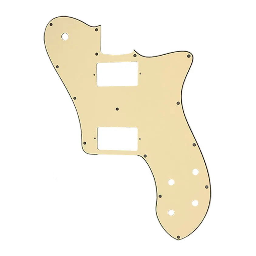 72 Deluxe Telecaster Pickguard (PAF Humbuckers) - Cream Pickguards from Ploutone