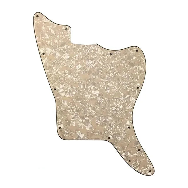 Jazzmaster Pickguard Blank 13Hole 4Ply Parchment Pearl Ploutone