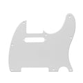 8-Hole Telecaster Pickguard - 20+ Colors 1-Ply White - Ploutone