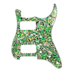 11-Hole HH Strat Pickguard (Round Corners) - 20+ Colors 4-Ply Colorful Pearl - Ploutone