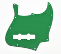 10-Hole Jazz Bass Pickguard (4-String) - 3-Ply Green - Ploutone