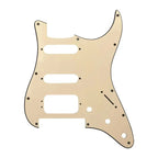 Floyd Rose Strat HSS Pickguard - 20+ Colors 3-Ply Cream - Ploutone