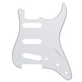 62 Strat Pickguard SSS 11-Hole - 15+ Colors 3-Ply White - Ploutone