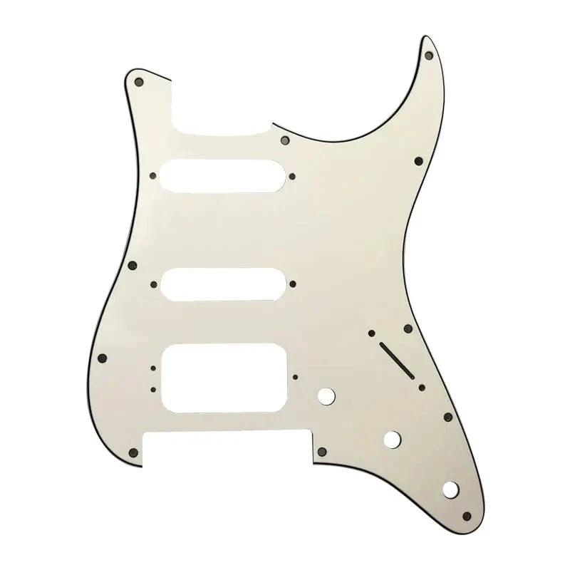 Floyd Rose Strat HSS Pickguard - 20+ Colors 3-Ply Parchment - Ploutone