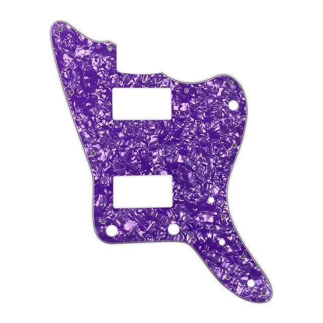 MIJ Jazzmaster PAF Pickguard (No Upper Controls) - 4-Ply Purple Pearl Pickguards from Ploutone