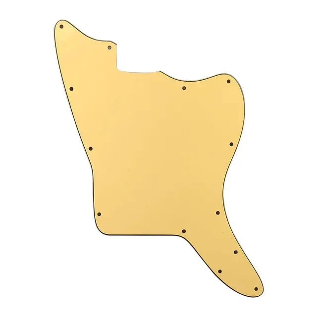 Jazzmaster Pickguard Blank 13-Hole - 3-Ply Cream Yellow Pickguards from Ploutone