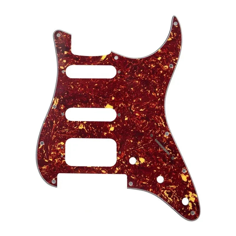 Floyd Rose Strat HSS Pickguard - 20+ Colors 4-Ply Red Tortoise - Ploutone