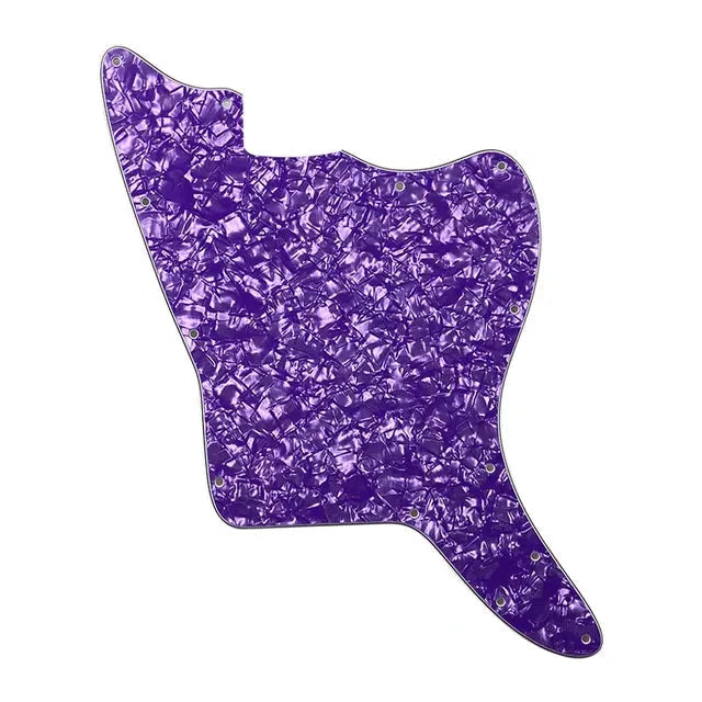 Jazzmaster Pickguard Blank 13-Hole - 4-Ply Purple Pearl Pickguards from Ploutone