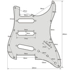 11-Hole Strat Pickguard SSS - Purple Pearl - Ploutone