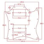 Gibson® SG Standard Full Face Batwing Pickguard - 3-Ply Orange - Ploutone