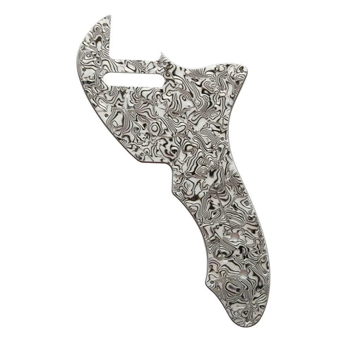 69' Telecaster Thinline Reissue Pickguard – 20+ Colors 4-Ply White & Black Shell - Ploutone