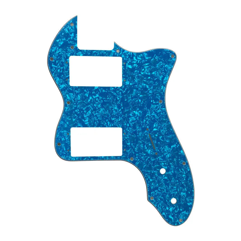 72' Thinline Telecaster Pickguard - 4-Ply Blue Pearl Pickguards from Ploutone