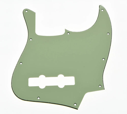 10-Hole Jazz Bass Pickguard (4-String) - Mint Green - Ploutone