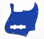 10-Hole Jazz Bass Pickguard (4-String) - 3-Ply Blue - Ploutone