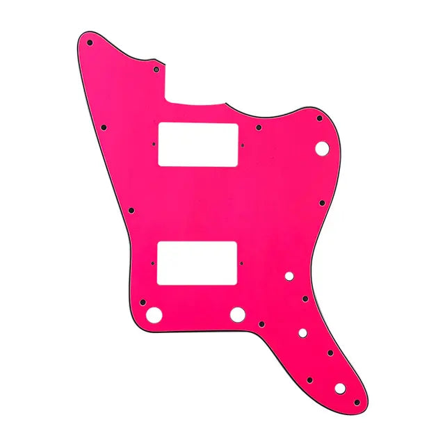 MIJ Jazzmaster PAF Pickguard (No Upper Controls) - 4-Ply Pink - Ploutone