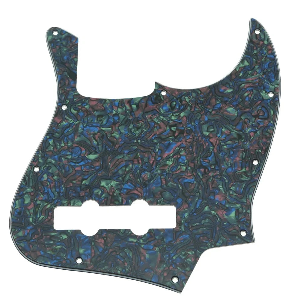 10-Hole Jazz Bass Pickguard (4-String) - Abalone Pearl - Ploutone