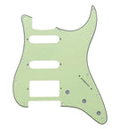 11-Hole HSS Strat Pickguard - Multiple Colors 3-Ply Mint Green - Ploutone