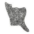 Jazzmaster Pickguard Blank 13-Hole - White Pearl Shell - Ploutone