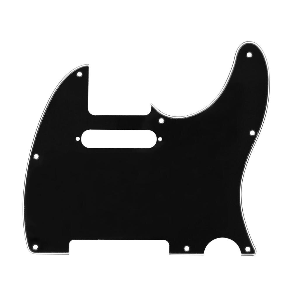 8-Hole Telecaster Pickguard - 3-Ply Black Default Title - Ploutone