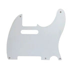 5-Hole ’52 Telecaster Pickguard for Fender Tele - 30+ Colors 1-Ply White - Ploutone