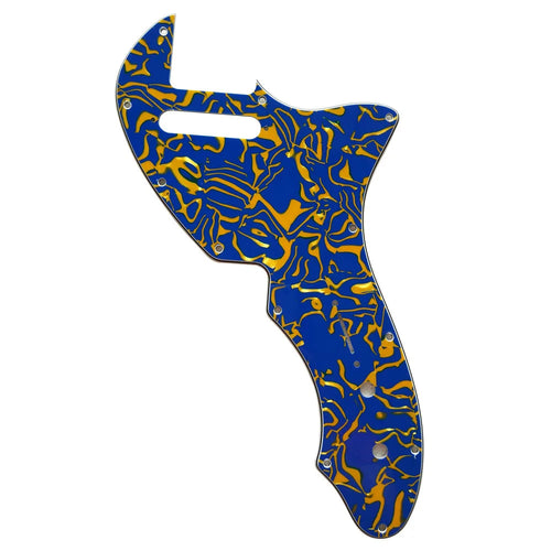 69' Telecaster Thinline Reissue Pickguard – 20+ Colors 4-Ply Blue Pearl Shell - Ploutone